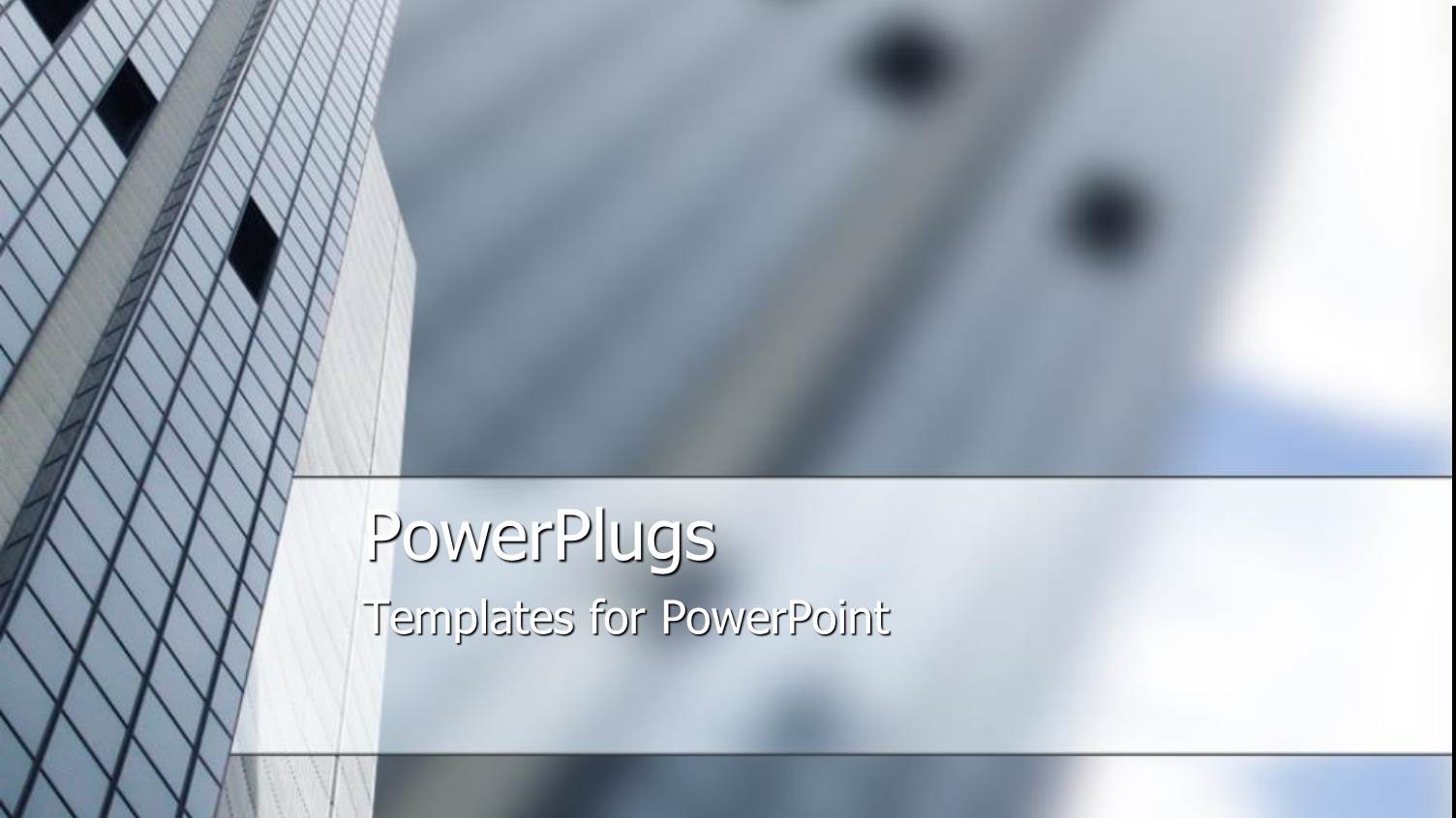 a Skyscraper in the Background with Place for Text in Front