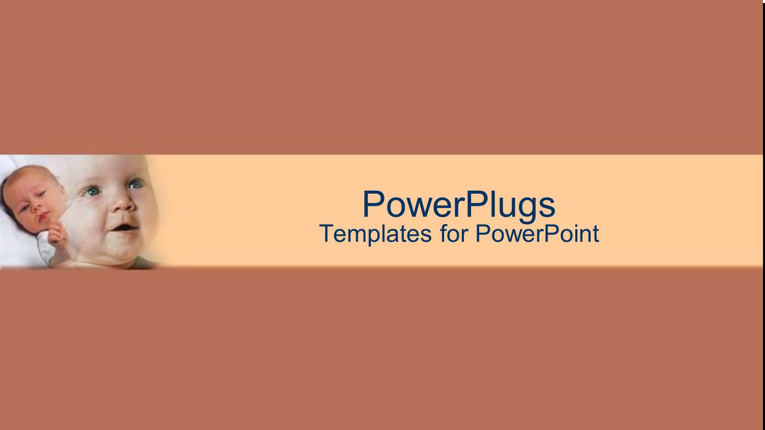 Sleepy Newborn Next to Smiling Baby on Brown Background