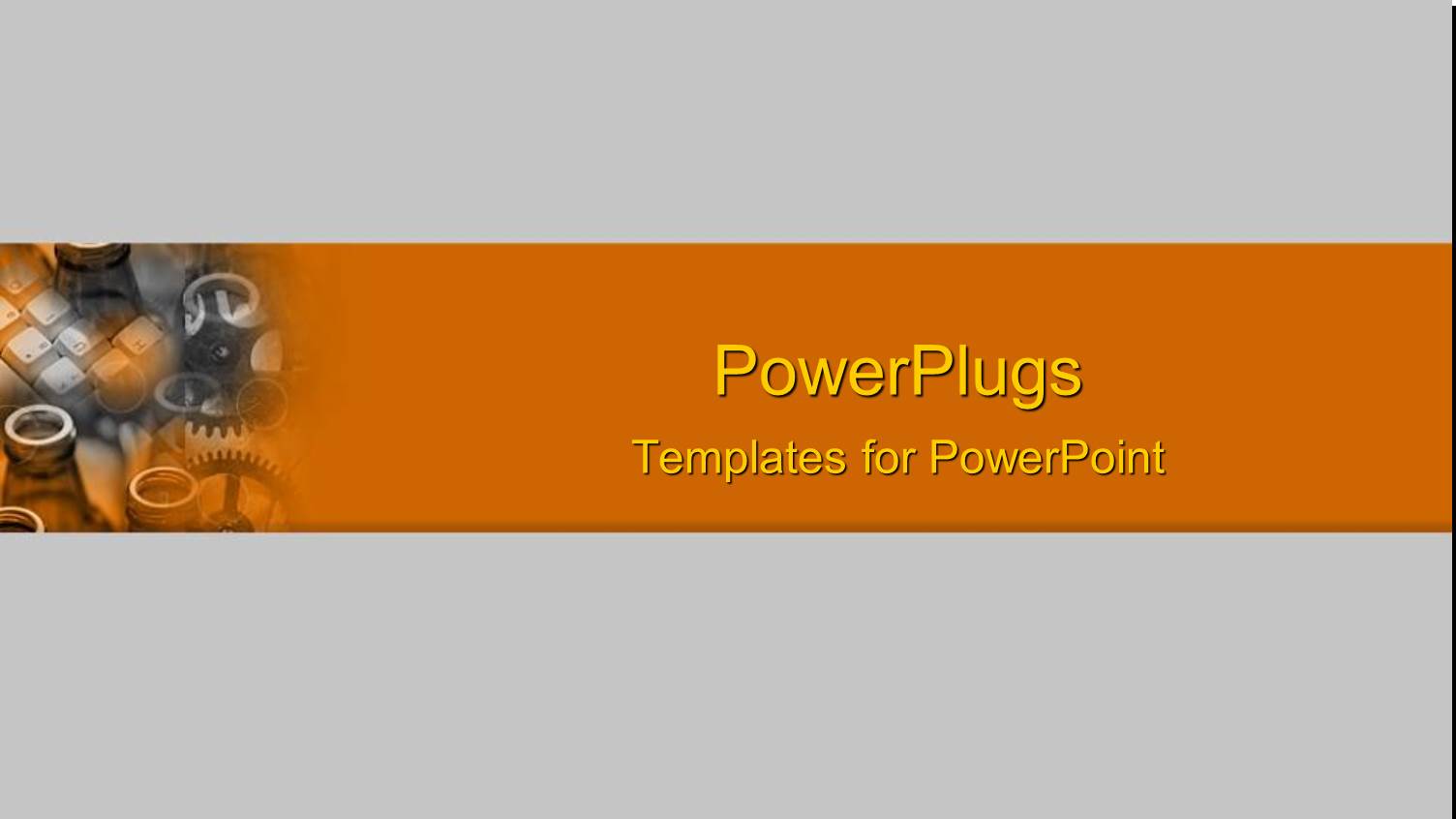 small Depiction of Glass Bottles, Gears and Keyboard Buttons on Gray Background