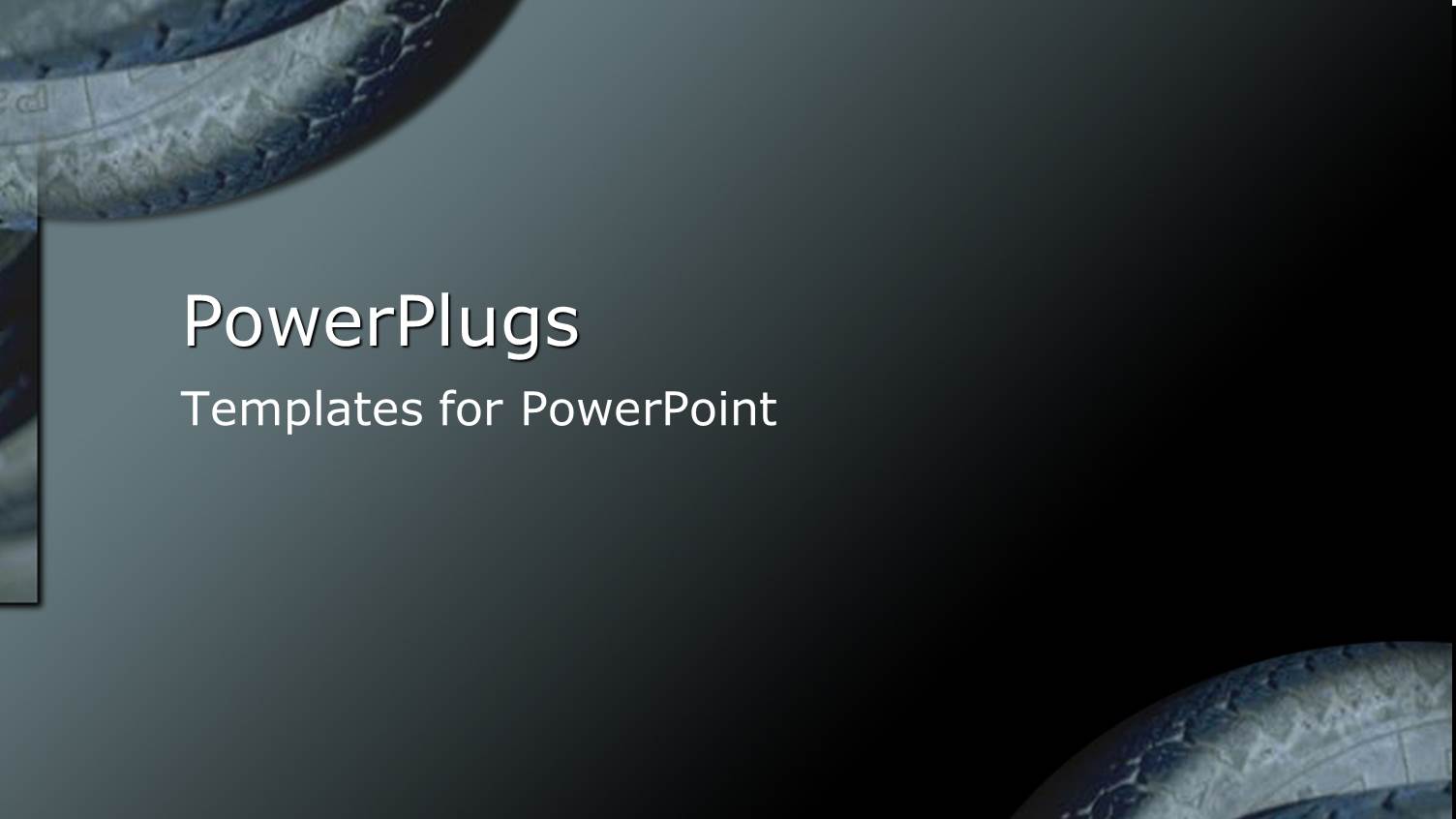 small Depictions of Tire Parts on Gradient Gray Background