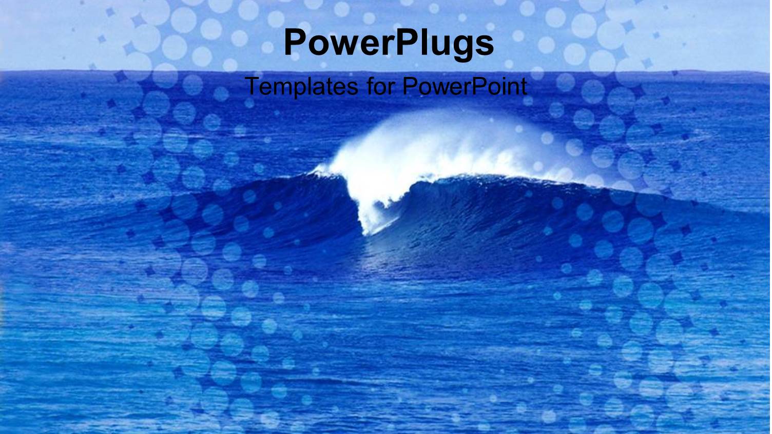 small Wave of a Wide Deep Blue Colored Ocean