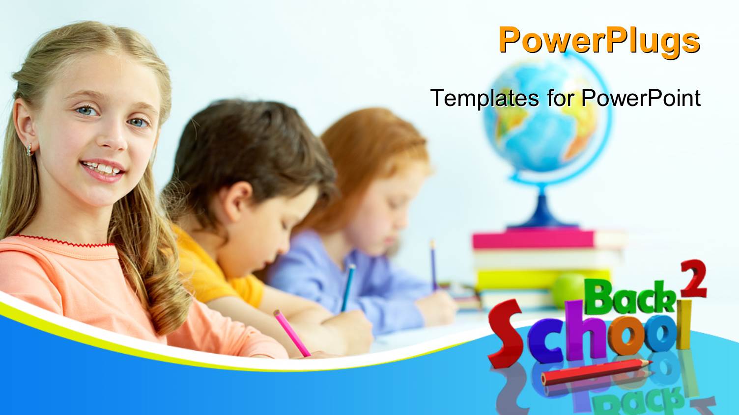 Learning Depiction with School Supplies and Kids in Classroom