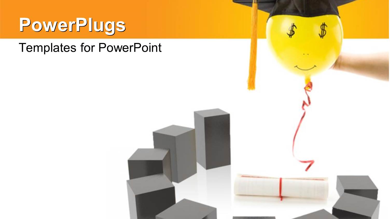 a Smiley with a Graduation Cap and White Background