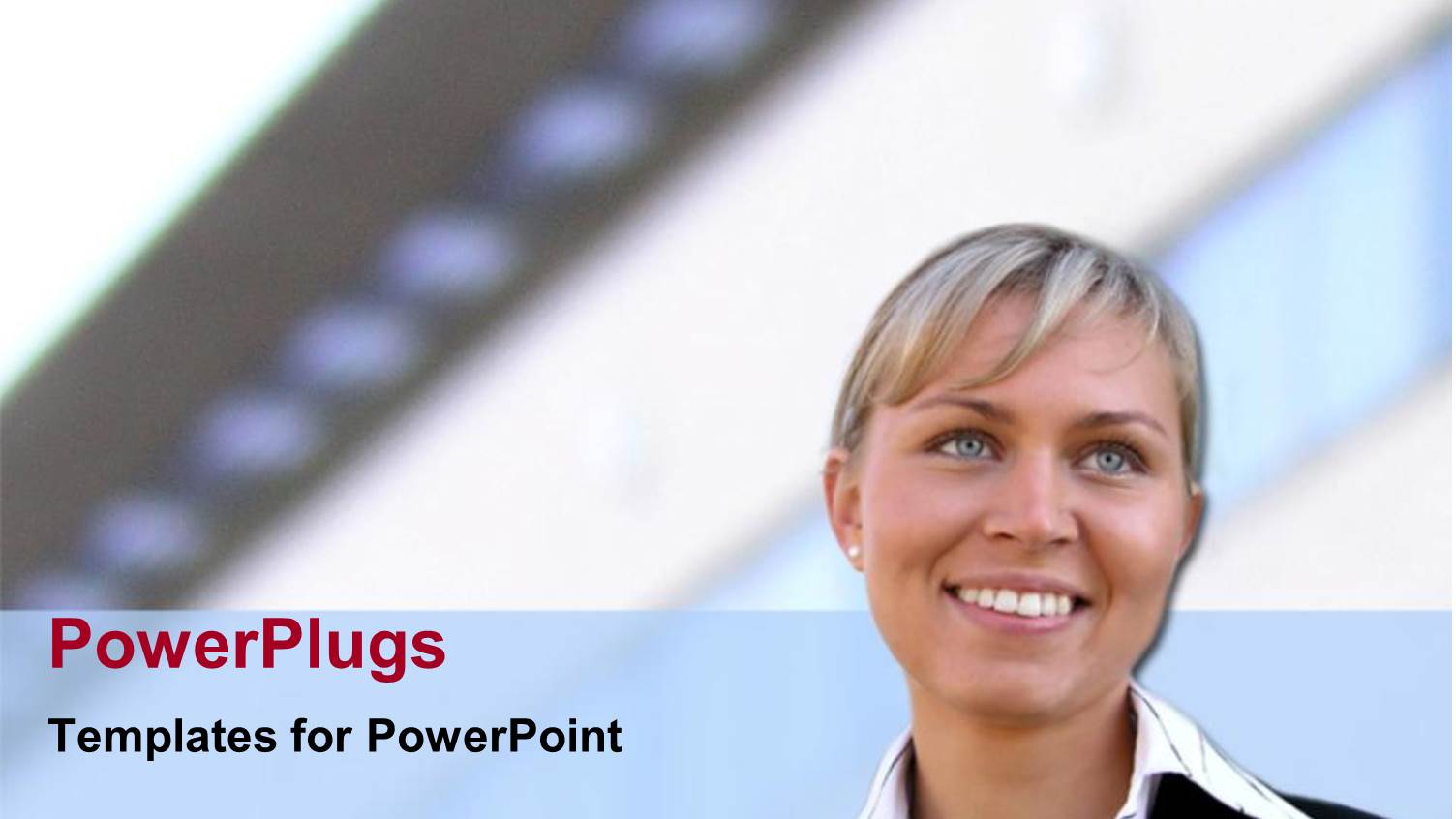 Smiling Woman in Feminine Business Suit