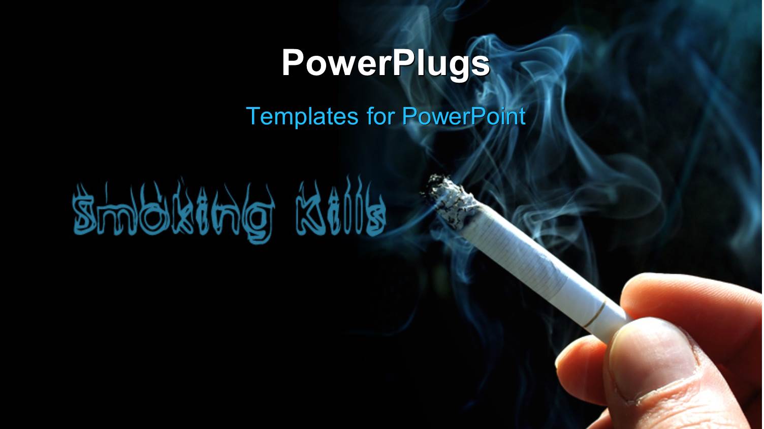 Smoking Kills Concept with Cigarette and Smoke