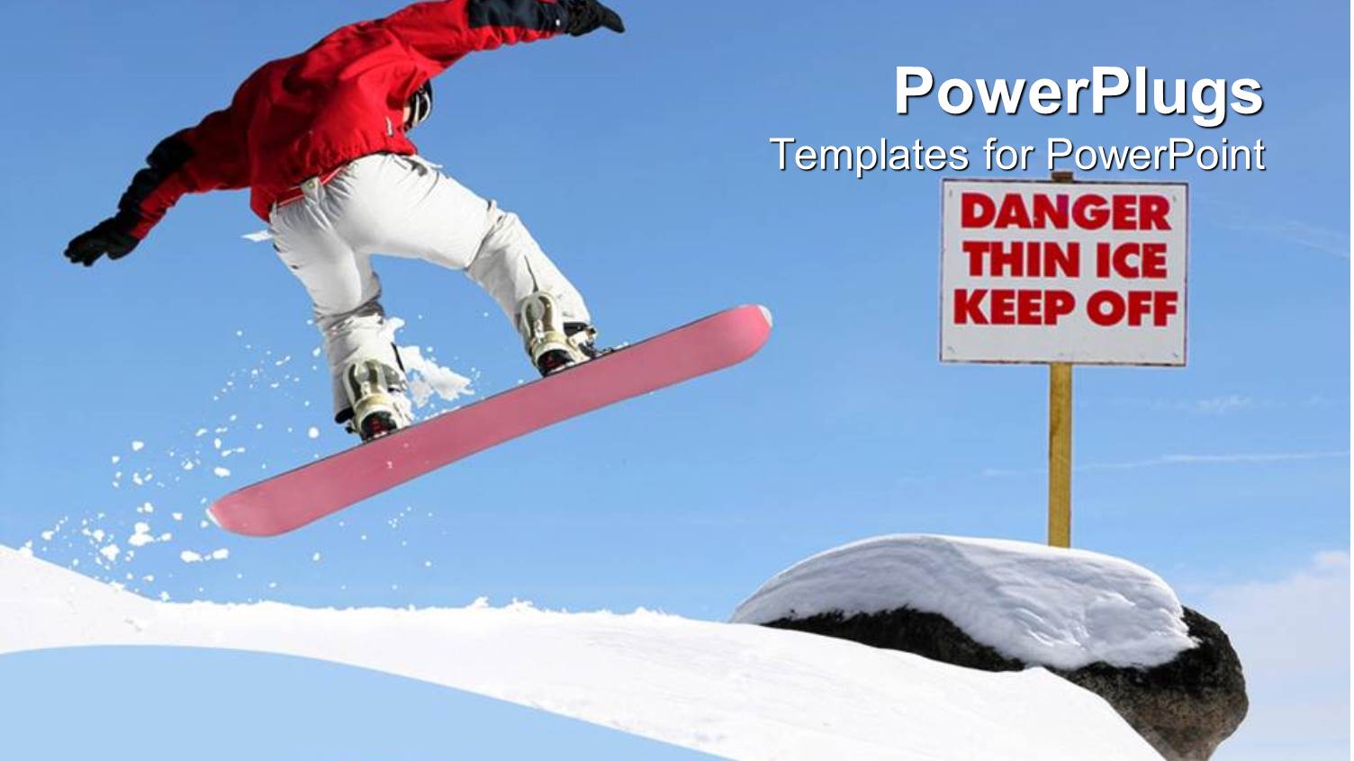 a Snow Boarder Showing his Skills