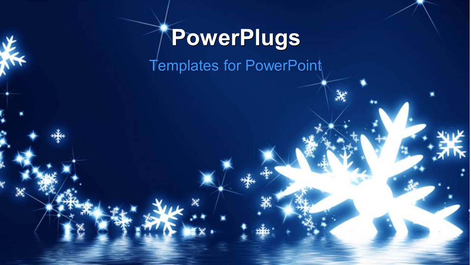 Snowflakes on a Dark Blue Background with Glitters