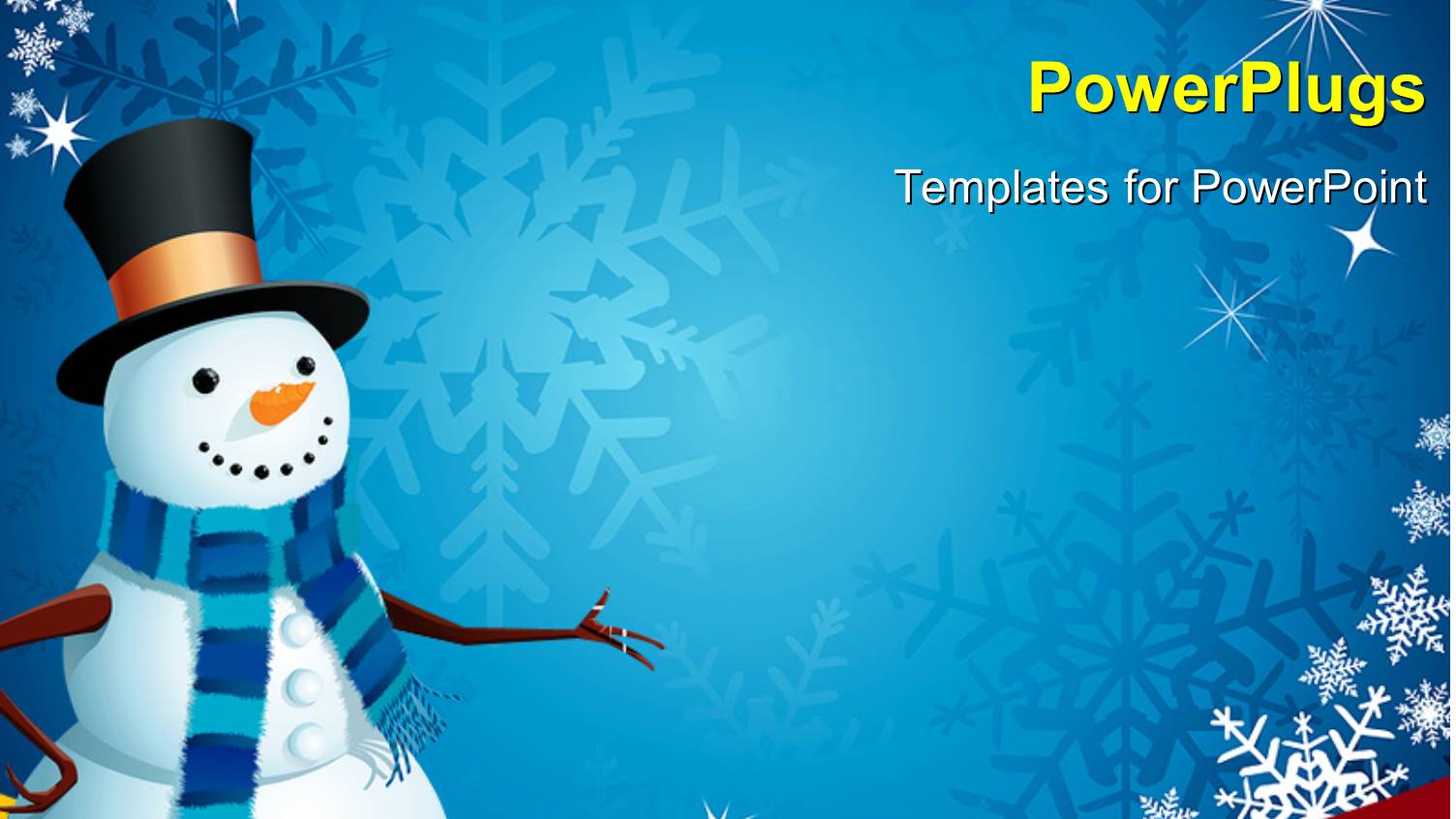 a Snowman with Bluish Background and Place for Text