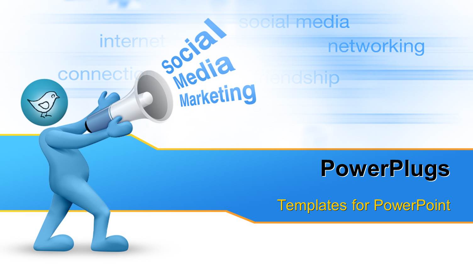 Social Media Marketing Concept with Business Keywords in Background