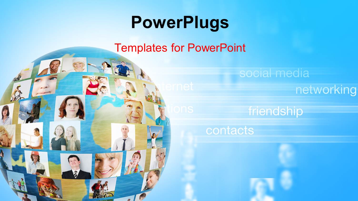 an Earth Globe Showing Different Pictures of Lots of People