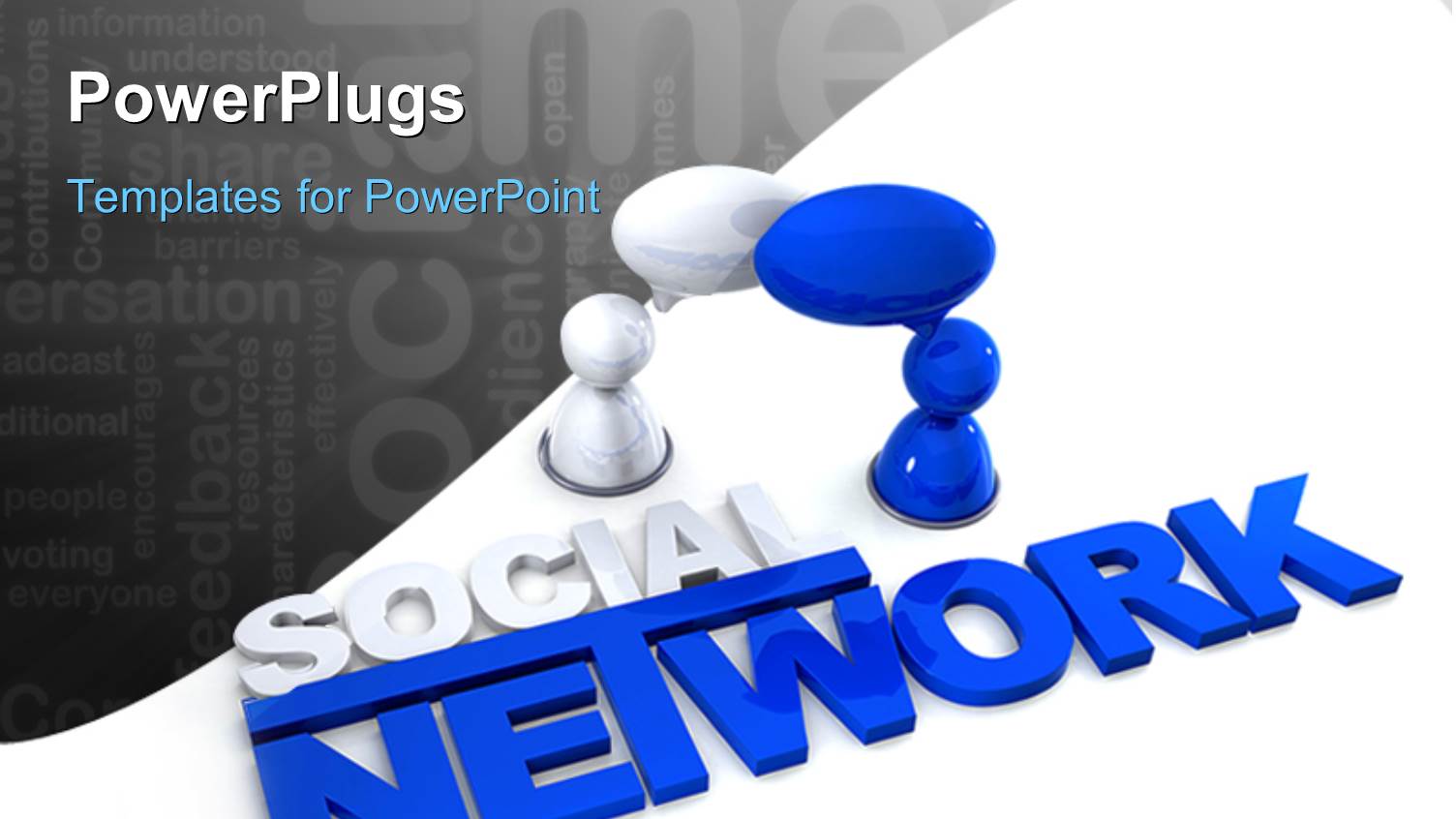 a Social Network with White Background