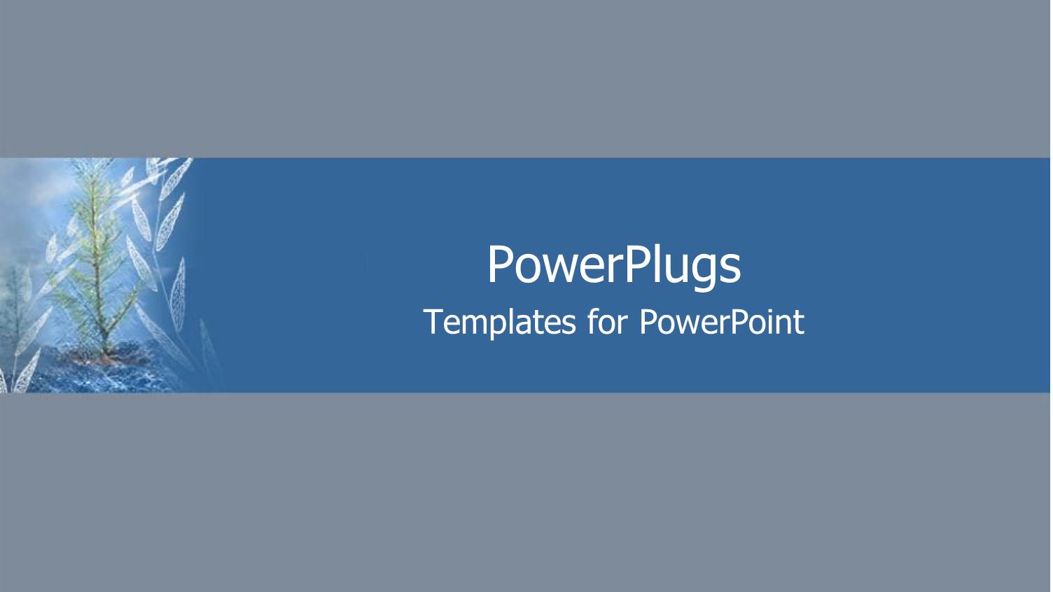 Solid Blue Background with Bar Showing Growing Tree