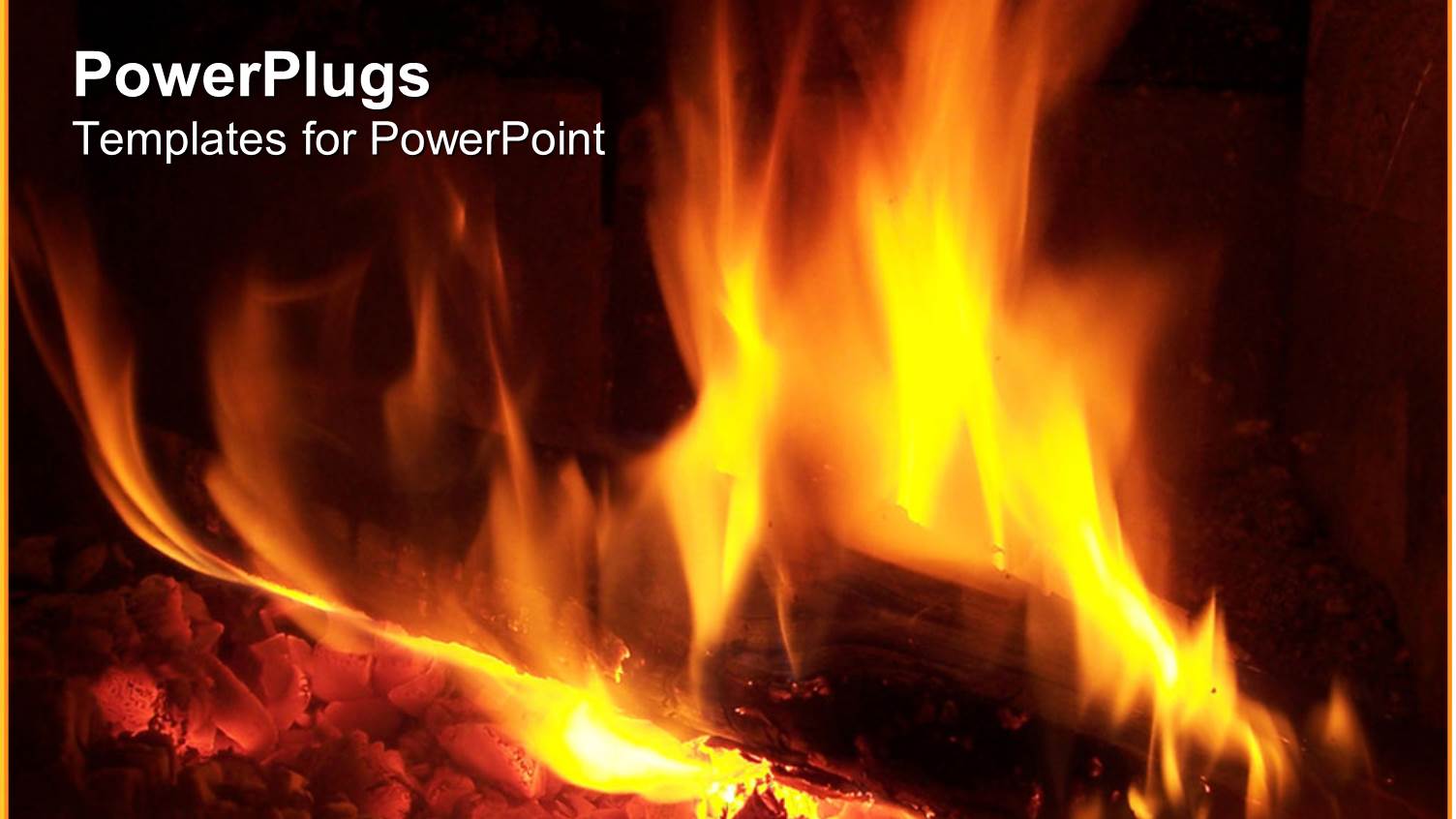 Something is Burning in the Fire with Balck Background