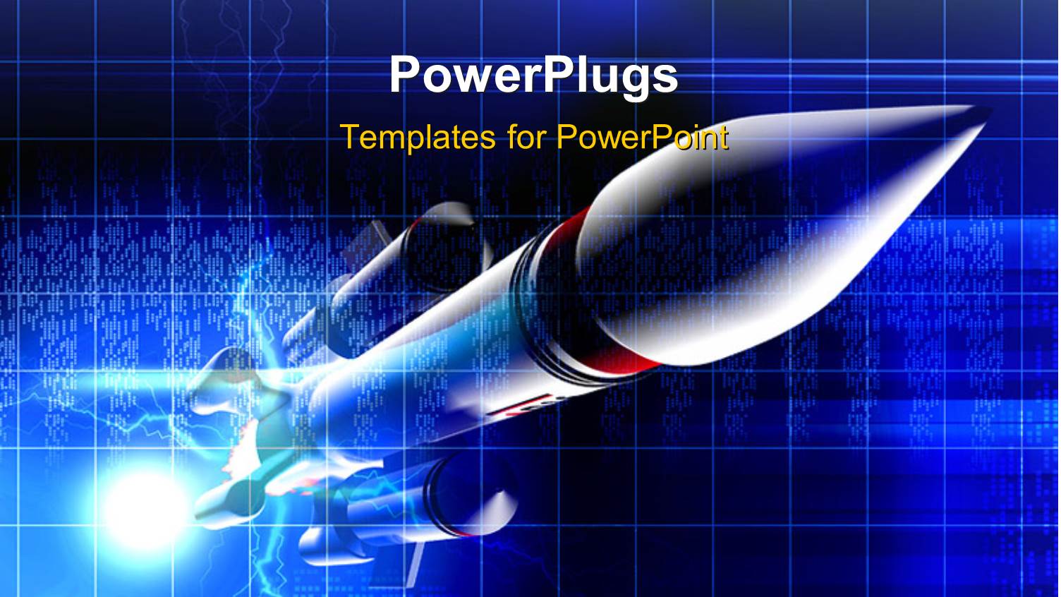 a Space Rocket with Bluish Background