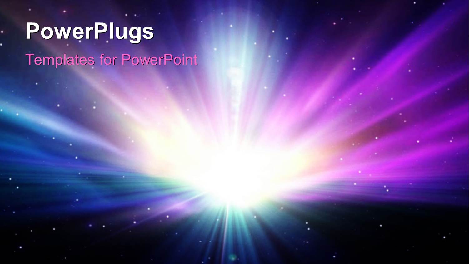 a Space View of a Brightly Shinning White Light