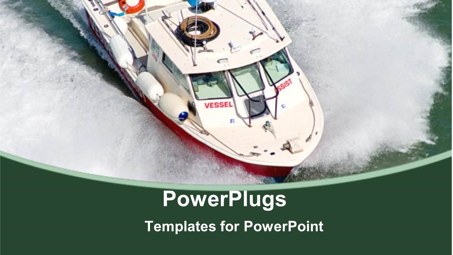 a Speed Boat in the Sea