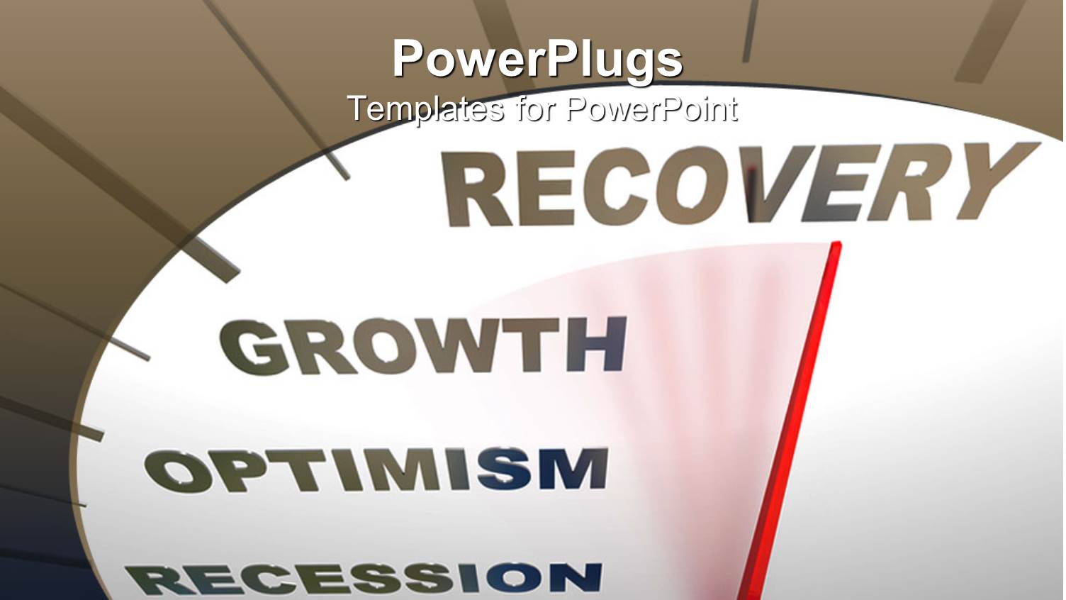 a Speedometer Showing the Growth with Place for Text
