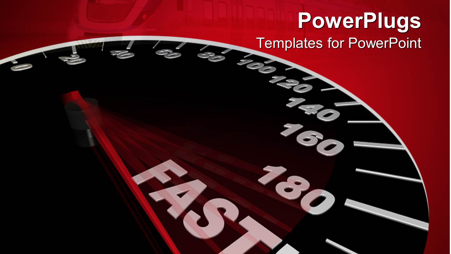 a Speedometer with the Word Fast at the End of it