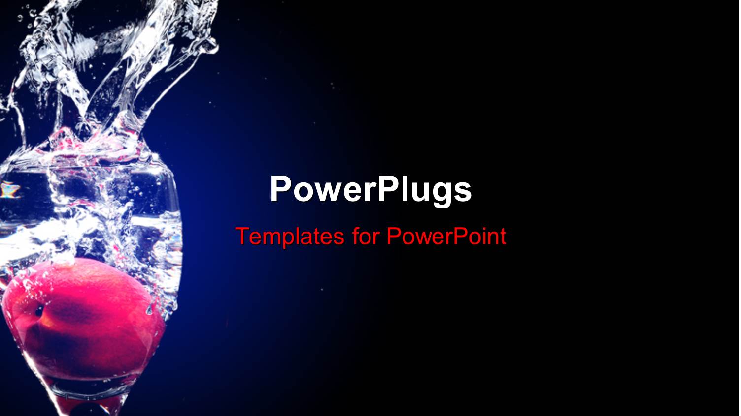 Splash of Water out of Wine Glass as Plum is Dropped Inside 