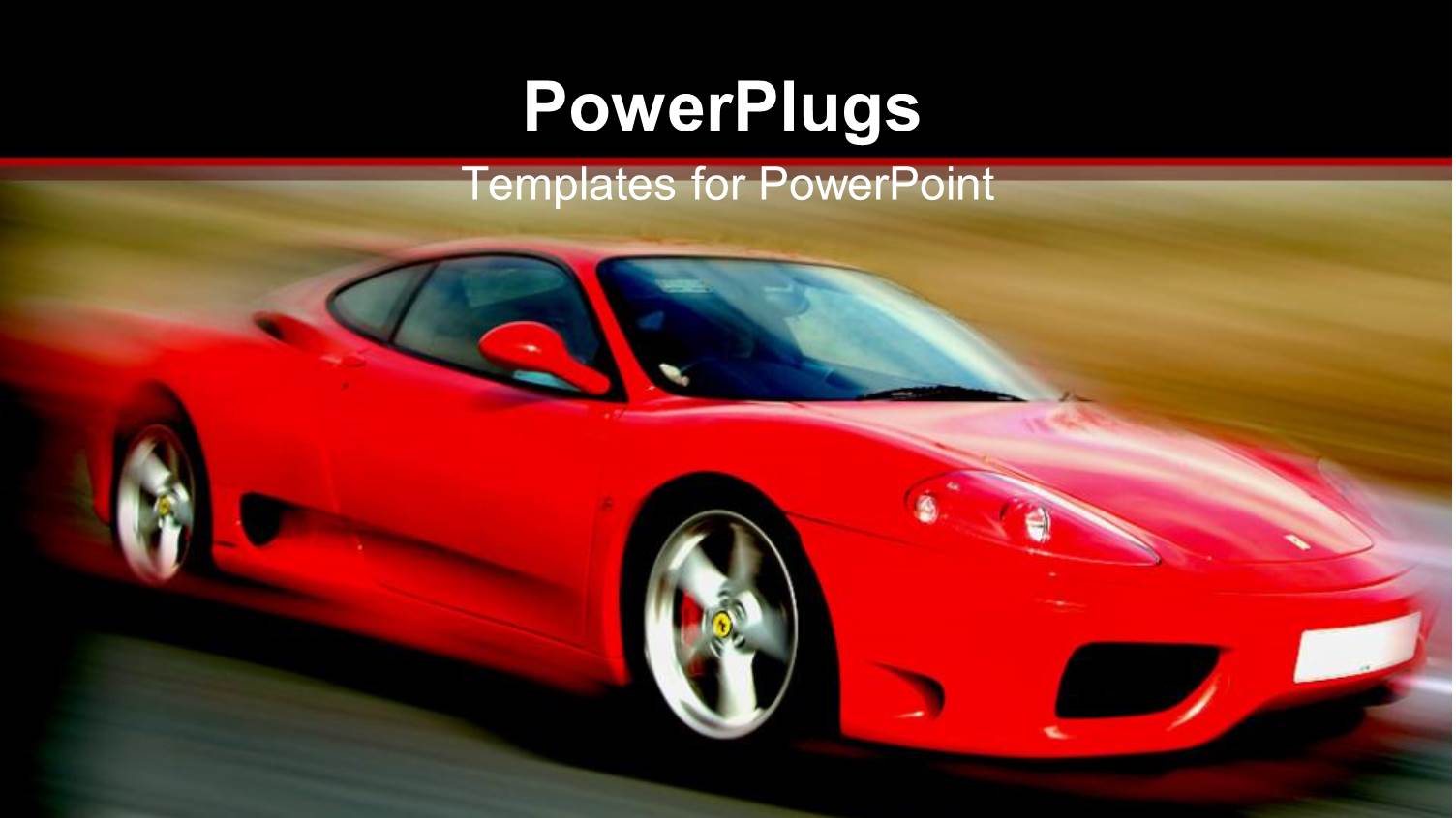 a Sports Car on the Move with a Blurred Background