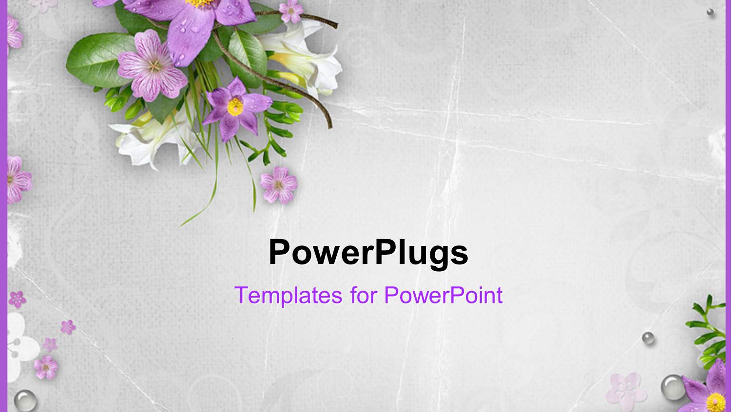 Spring Flowers on Textured Background