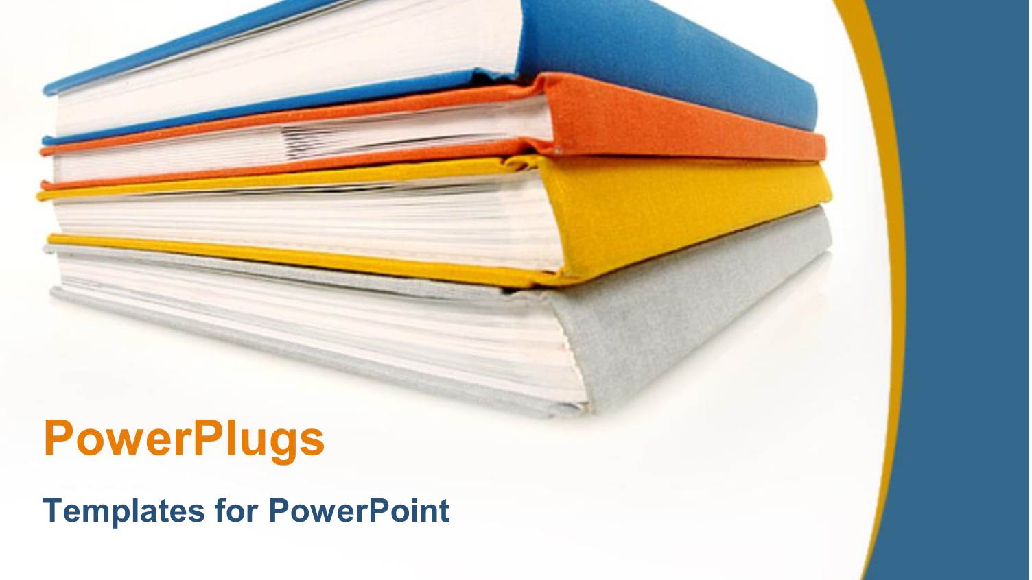 Stack of Four Books on White Background