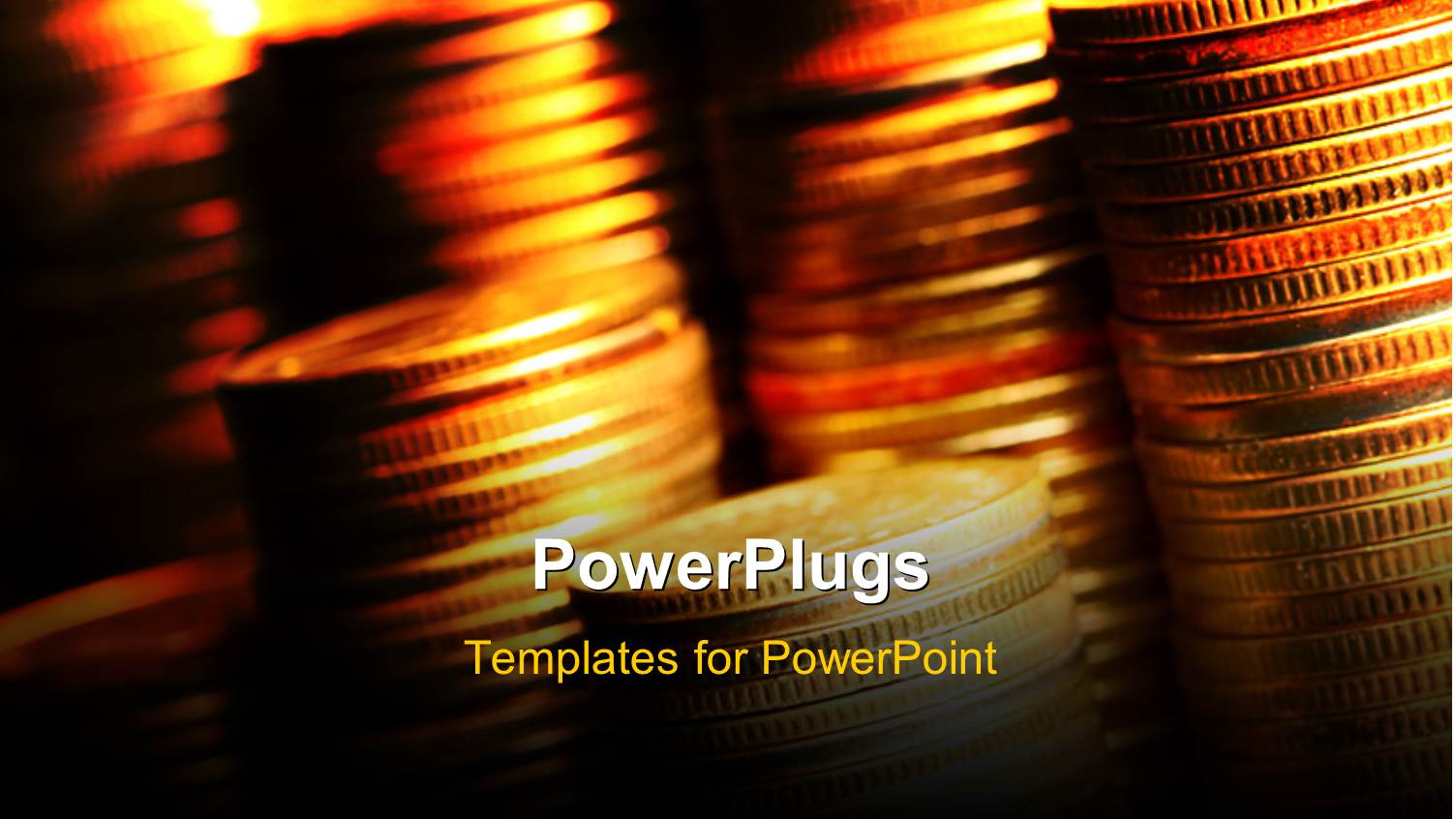 Stacks of Coins Under Golden Light