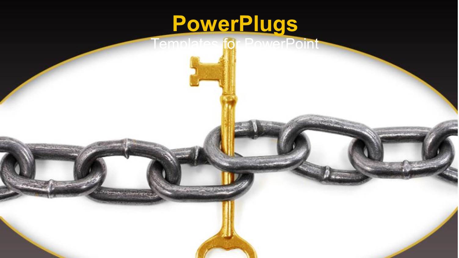 a Stainless Steel Chain with a Key