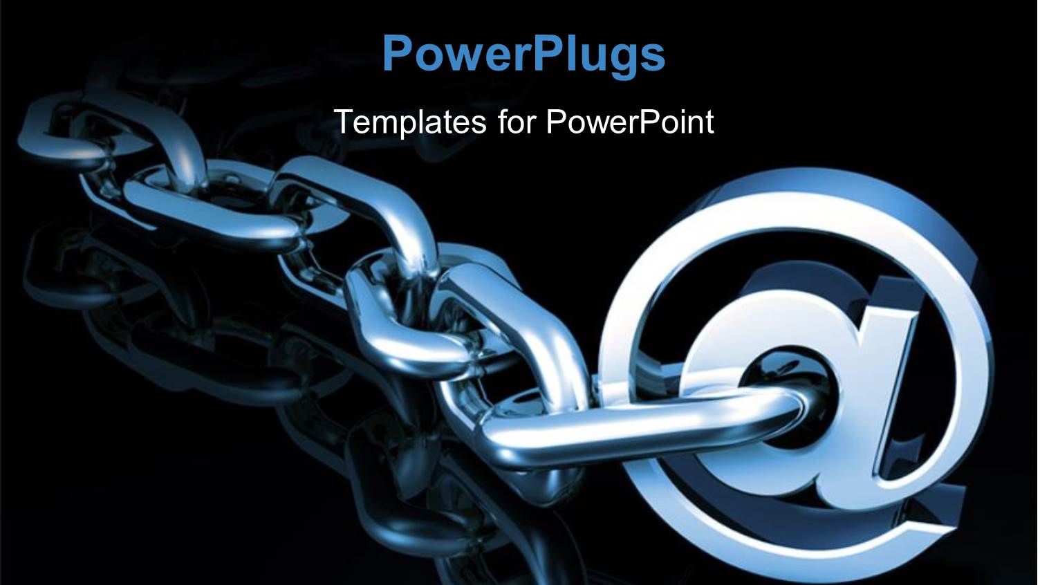 a Stainless Steel Chain with the Word @