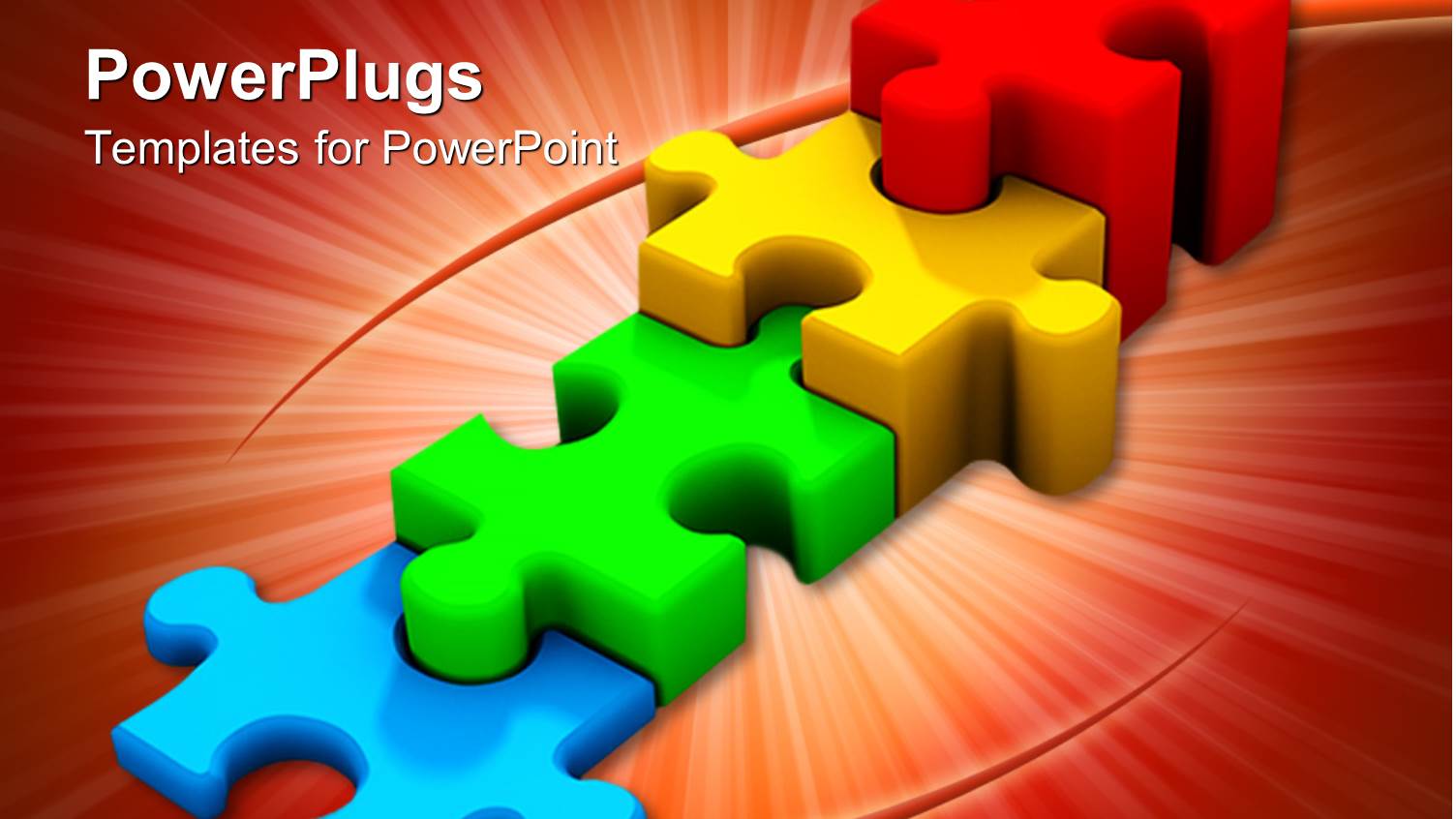 Stair Steps Formed from Multicolored Three Dimensional Jigsaw Puzzle Pieces