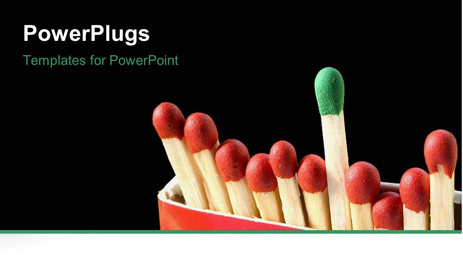 Standing Out Green and Red Matches Black Background Fire Starter Ignite