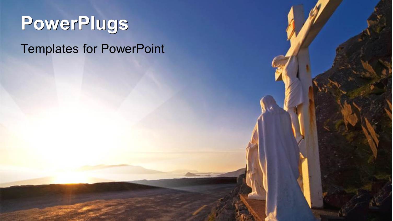 a Statue and a big Cross of Jesus Christ