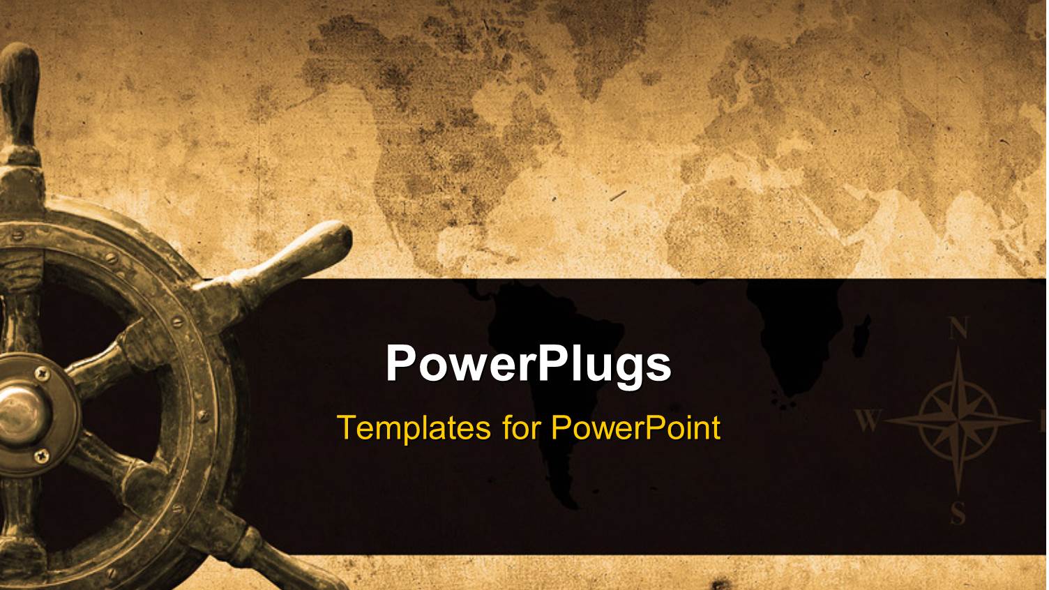 Steering Wheel with a Navigator and Lighthouse Over Antique Paper Map