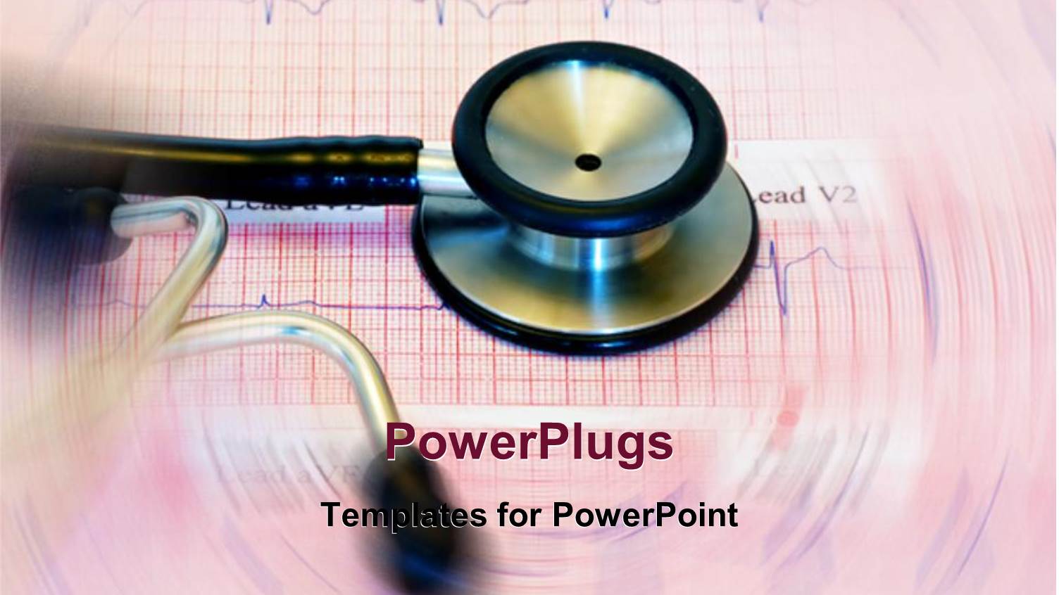 Stethoscope on EKG Printout on Red and White Paper