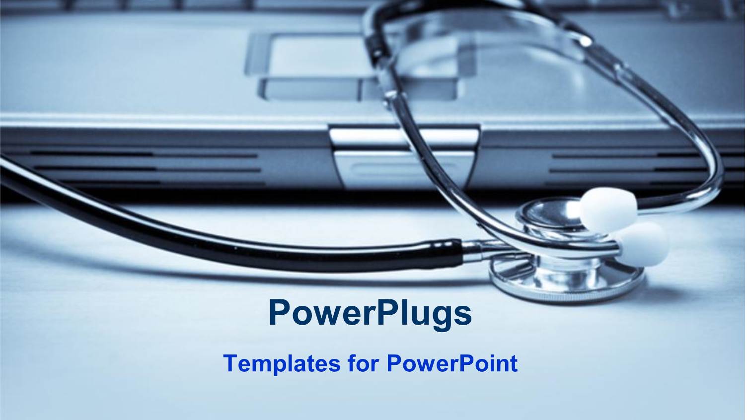 a Stethoscope with a Laptop in the Background