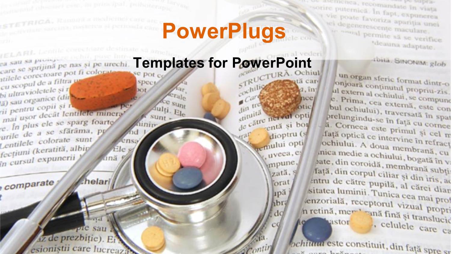 Stethoscope Pills on Book