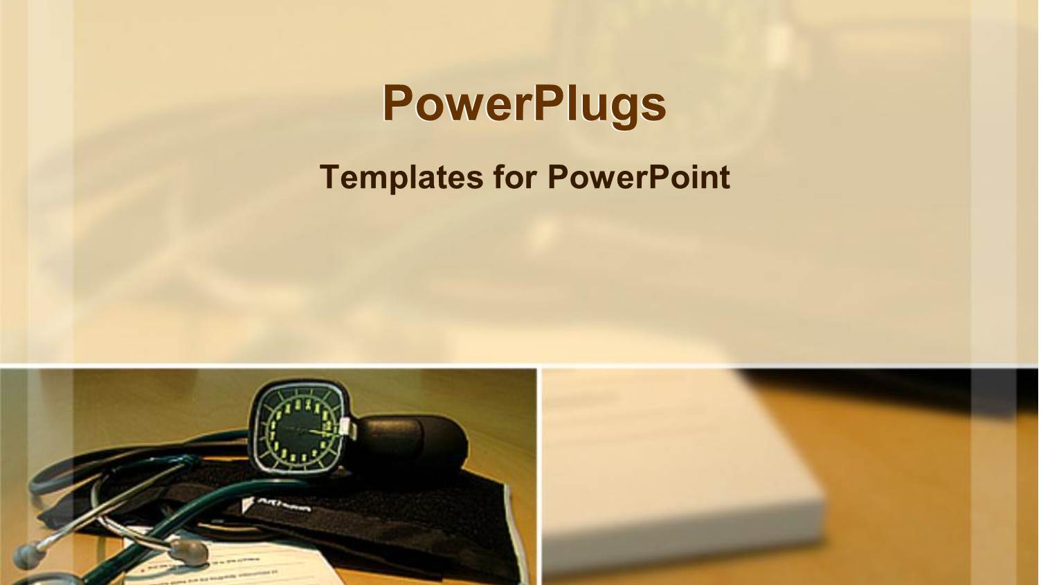 a Stethoscope with its Reflection in the Background