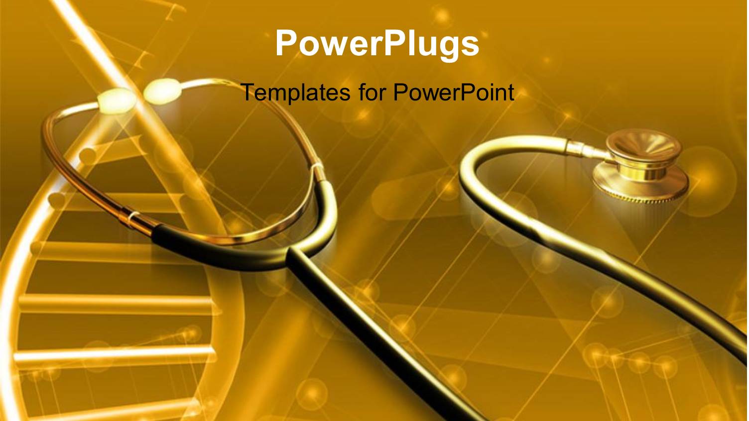a Stethoscope with Various DNA Structures in the Background