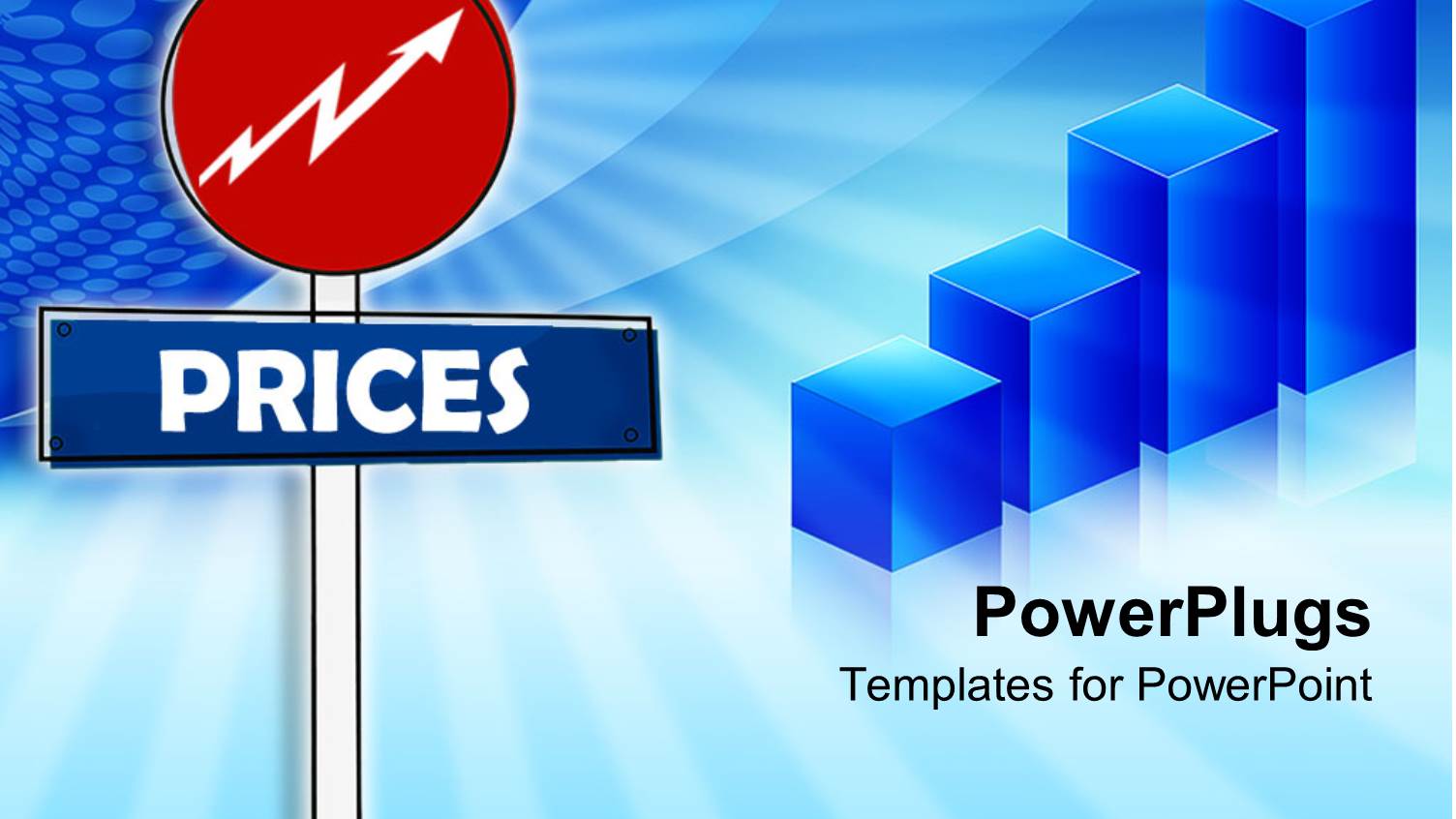 Stock Prices Sign, Blue Bar Graph, Finance, Economy, Investing