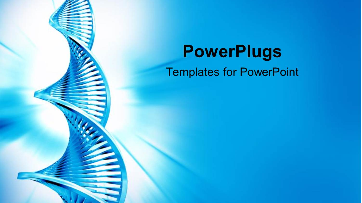 Strand of DNA Over Blue Background with Light Glow