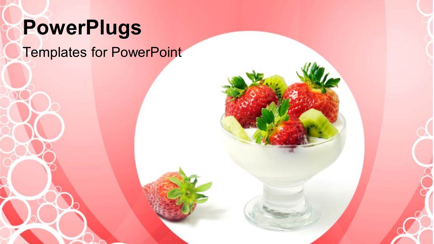 Strawberries in a Glass Cup on a Pink Background