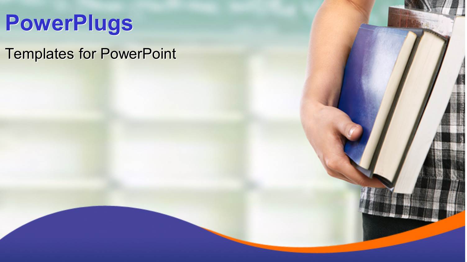 Student with Books Depicting Educational Concept with Blue Color