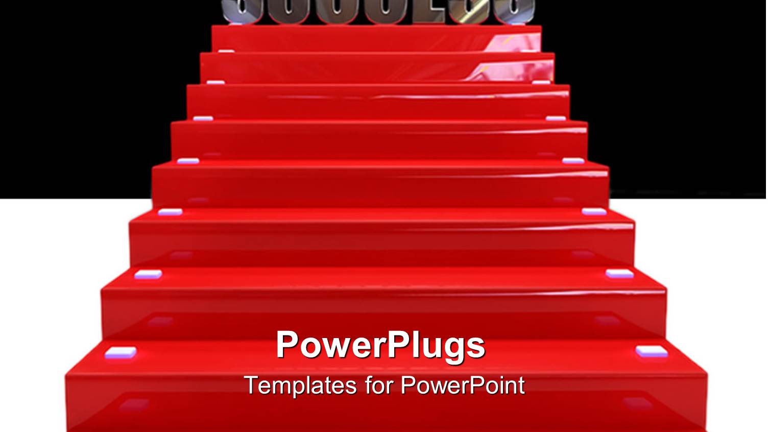 Success at the Top of Red Staircase