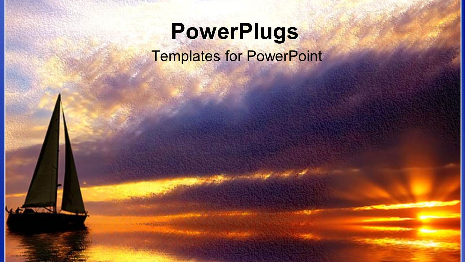 Sun Set View of a Boat on a River