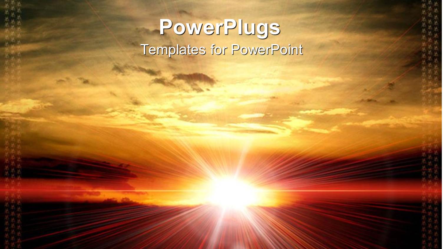 Sun Set View of the Sun Shinning Brightly Over a Vast Landscape