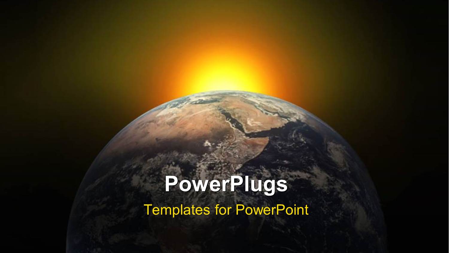 Sunlight Glow in Background with Earth Globe