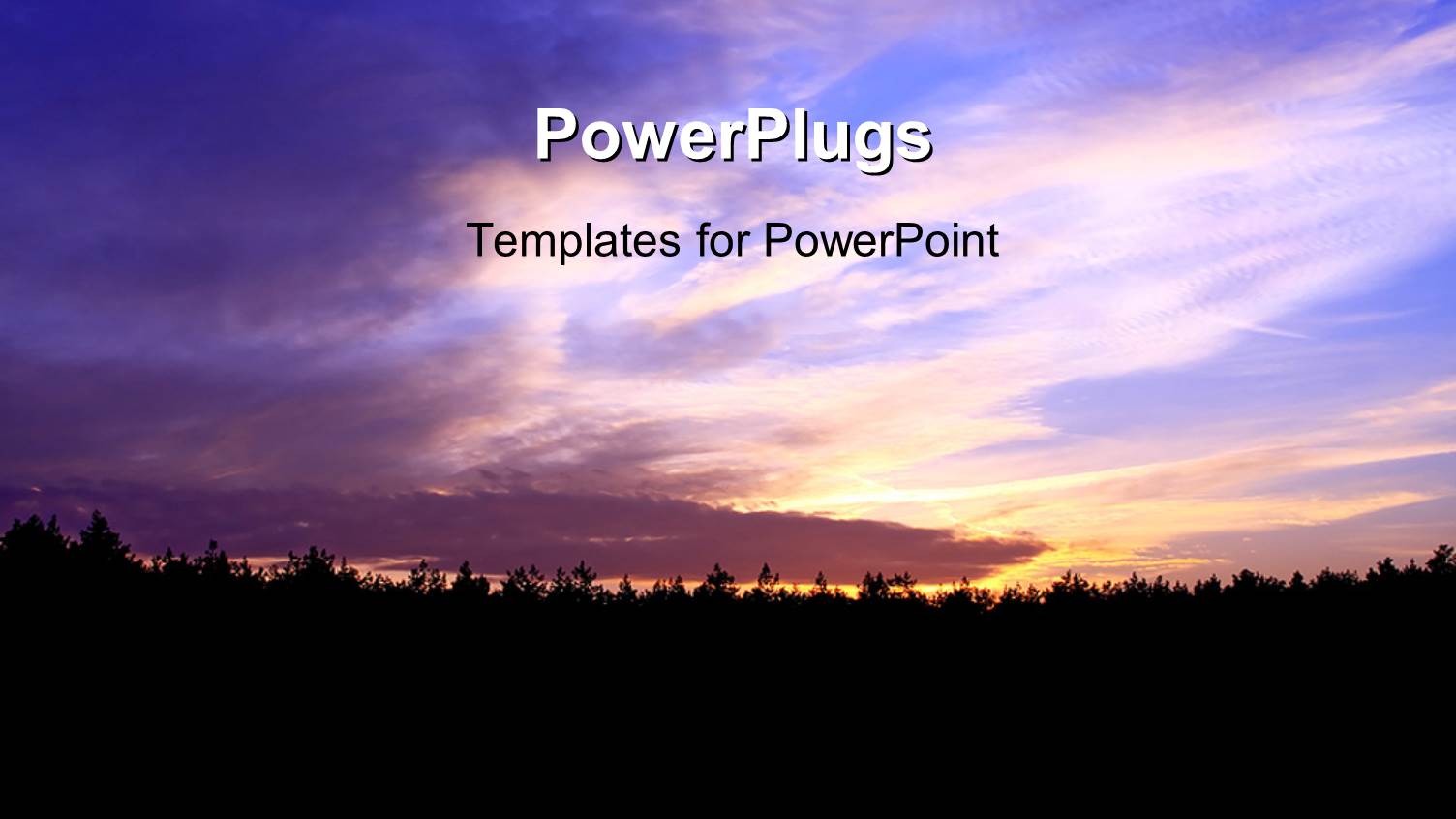 a Sunset in the Background with a Lot of Clouds