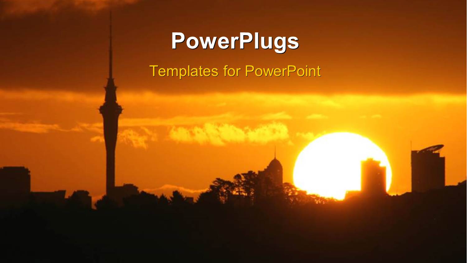 a Sunset in a big City