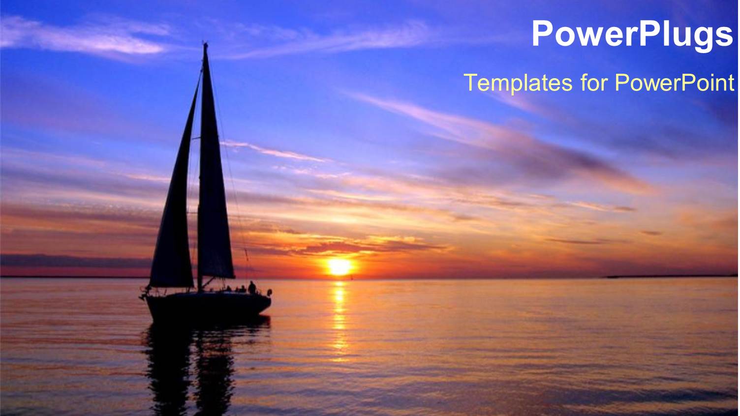 Sunset View of a Boat on a large River