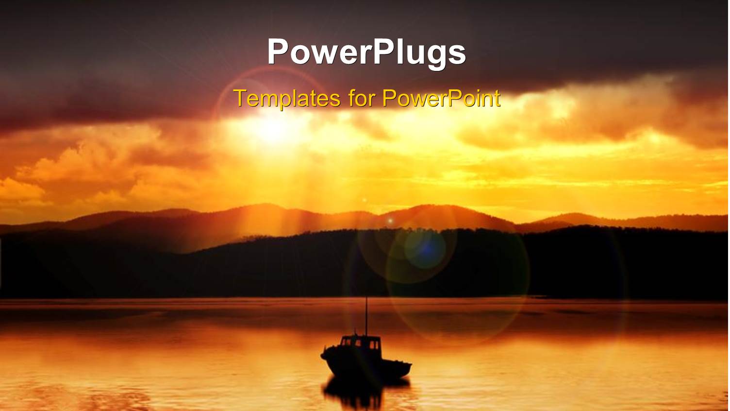 a Sunset View of Ship on an Open Sea